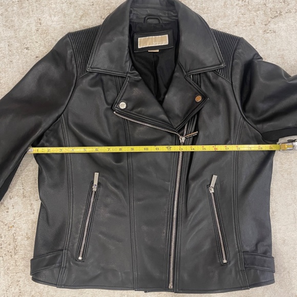 Michael Kors Leather Moto Jacket Women’s XL - Picture 6 of 9
